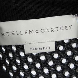 Pre Owned Stella McCartney Black Mesh Horse Embroidered Sweatshirt XS