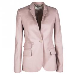 Pre Owned Stella McCartney Dull Pink Tailored Wool Blazer S