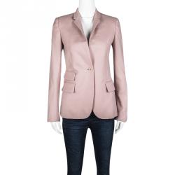 Pre Owned Stella McCartney Dull Pink Tailored Wool Blazer S