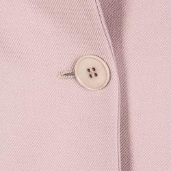 Pre Owned Stella McCartney Dull Pink Tailored Wool Blazer S