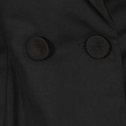 Pre Owned جاكيت بليزر ستيلا مكارتني بلا ياقة بطية صدر مزخرف صوف أسود M