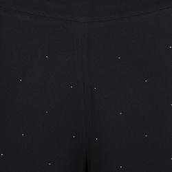 مملوكة مسبقًا Stella McCartney Black Crystal Embellished Jogger Pants S