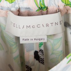 Pre Owned بنطلون تريض ستيلا مكارتني جوليا طباعة موردة متعدد الألوان S