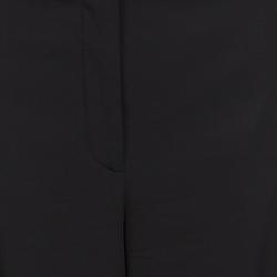 Pre Owned بنطلون ستيلا مكارتني صوف أسود قصة مستقيمة M