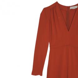 Pre Owned Stella McCartney Orange V-neck Jumpsuit S