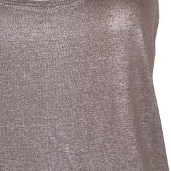 Pre Owned Stella McCartney Metallic Racer Back Tank Top S
