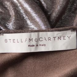 Pre Owned Stella McCartney Metallic Racer Back Tank Top S
