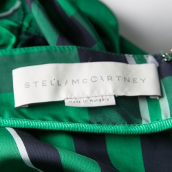 Stella McCartney Green Aurore Gingham Checked Boat Neck Romper S 