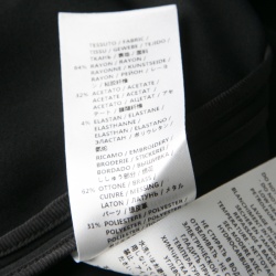 مملوكة مسبقًا تونيك ستيلا ماكرتني فياك أكمام طويلة مزخرف كريستال ومعدن أسود L