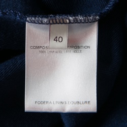 Pre Owned تونيك ستيلا مكارتني صوف أزرق بحزام S