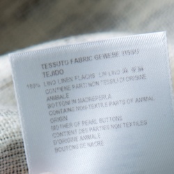 Pre Owned بلوزة ستيلا مكارتني كتان كريمي نقشة الفهد بأكمام قصيرة واسع M