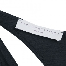 Stella McCartney Black Draped Racer Back Detail Jumpsuit S