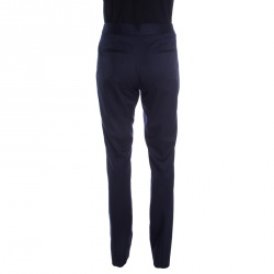 Pre Owned Stella McCartney Navy Blue Wool Tailored Pants S