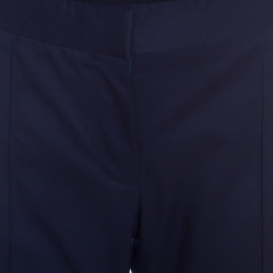 Pre Owned Stella McCartney Navy Blue Wool Tailored Pants S