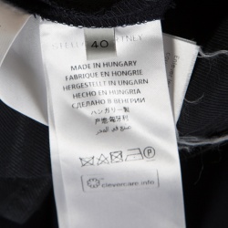 Pre Owned Stella McCartney Navy Blue Wool Tailored Pants S