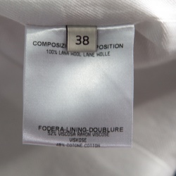 Pre Owned Stella McCartney Beige Wool Tailored Blazer S