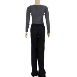 Pre Owned Stella McCartney Black Panel Trousers S