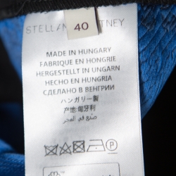 Pre Owned بنطلون ستيلا مكارتني نمط جاكار مورد أزرق سترتش S