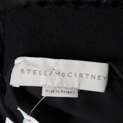 Pre Owned بنطلون ستيلا مكارتني نمط جاكار مورد أزرق سترتش S