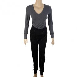 Pre Owned Stella McCartney Metallic Sequined Meshjersey Pants M