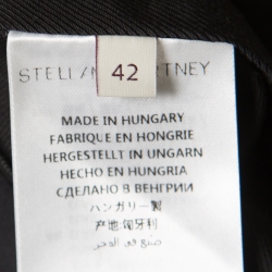 Pre Owned توب ستيلا مكارتني جاكار مورد أزرق وأسود بيبليوم بلا أكمام M