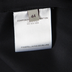 Pre Owned توب ستيلا مكارتني حرير ساتان أسود مزخرف ترتر بربطة عنق M