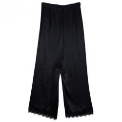 مملوكة مسبقًا Stella McCartney Black Palazzo Slit Silk Pants S