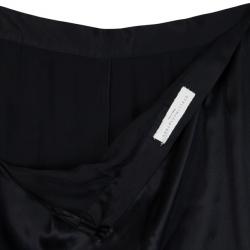 مملوكة مسبقًا Stella McCartney Black Palazzo Slit Silk Pants S