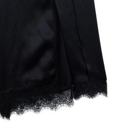 مملوكة مسبقًا Stella McCartney Black Palazzo Slit Silk Pants S
