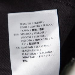 Pre Owned Stella McCartney Black Floral Printed Wide Leg Maude Pants M