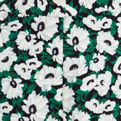 Pre Owned Stella McCartney Black Floral Printed Wide Leg Maude Pants M