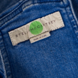 Stella McCartney Indigo Light Washed Wide Leg Denim Overalls S