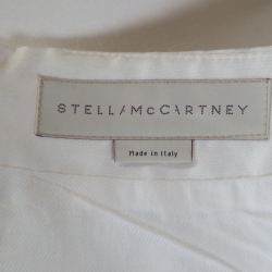 Pre Owned Stella McCartney White Embellished Applique Detail Rex Mini Skirt M
