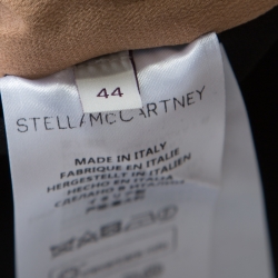 مملوكة مسبقًا Stella McCartney Black Bow Embroidered Cap Sleeve Boxy Blouse M