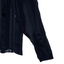 Pre Owned Stella McCartney Sheer Silk Drawstring Top S