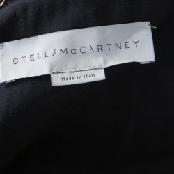 Pre Owned Stella McCartney Colorblock Melton Wool Blend Applique Detail Sabine Varsity Jacket S