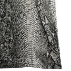 Pre Owned Stella McCartney One Shoulder Snakeskin Print Dress S