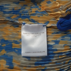 مملوكة مسبقًا Stella McCartney Multicolor Printed Pleated Ruffle dress M