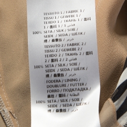 مملوكة مسبقًا Stella McCartney White Striped Dog Print Silk Christine Pants S