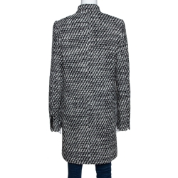 Pre Owned Stella McCartney Monochrome Tweed Bryce Coat M