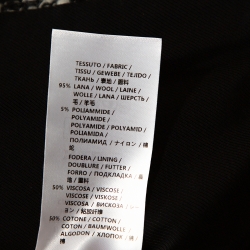 Pre Owned Stella McCartney Monochrome Tweed Bryce Coat M