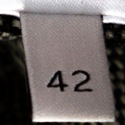 Pre Owned Stella McCartney Monochrome Wool Belted Shirt Dress M