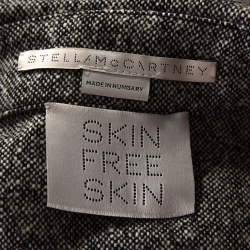 Pre Owned Stella McCartney Monochrome Wool Belted Shirt Dress M