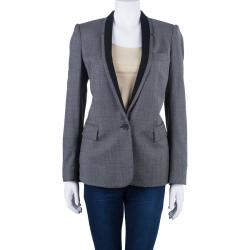 Pre Owned Stella McCartney Grey Shawl Lapel Blazer M