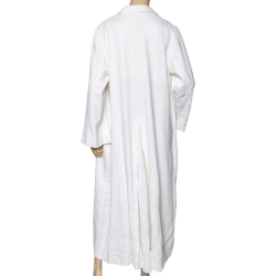 Pre Owned Stella McCartney Off White Linen Long Overcoat L