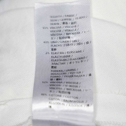 Pre Owned Stella McCartney Off White Linen Long Overcoat L