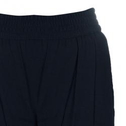 Pre Owned Stella McCartney Black Tapered Casual Trousers S