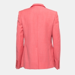 Pre Owned Stella McCartney Pink Wool Single-Breasted Blazer M