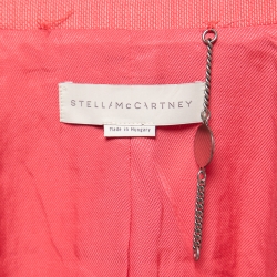 Pre Owned Stella McCartney Pink Wool Single-Breasted Blazer M