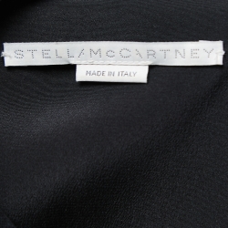 Pre Owned Stella McCartney Black Crepe Chain Fringed Jumpsuit M